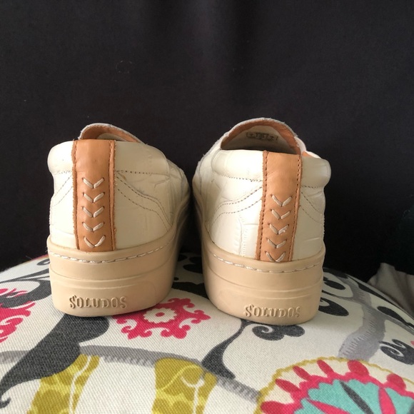 SOLUDOS Bondi Bone Embossed Croc Platform Slip On Sneaker 9 - Picture 8 of 14